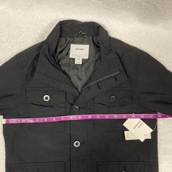 NWT old navy black water resistant boys size 8 jacket - Picture 3 of 9